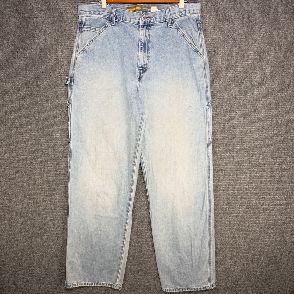 Vintage Levis Silver Tab Carpenter Jeans Light Wash Baggy Y2K 34x32